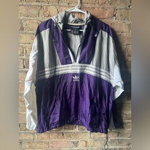 Adidas Purple and White Jacket